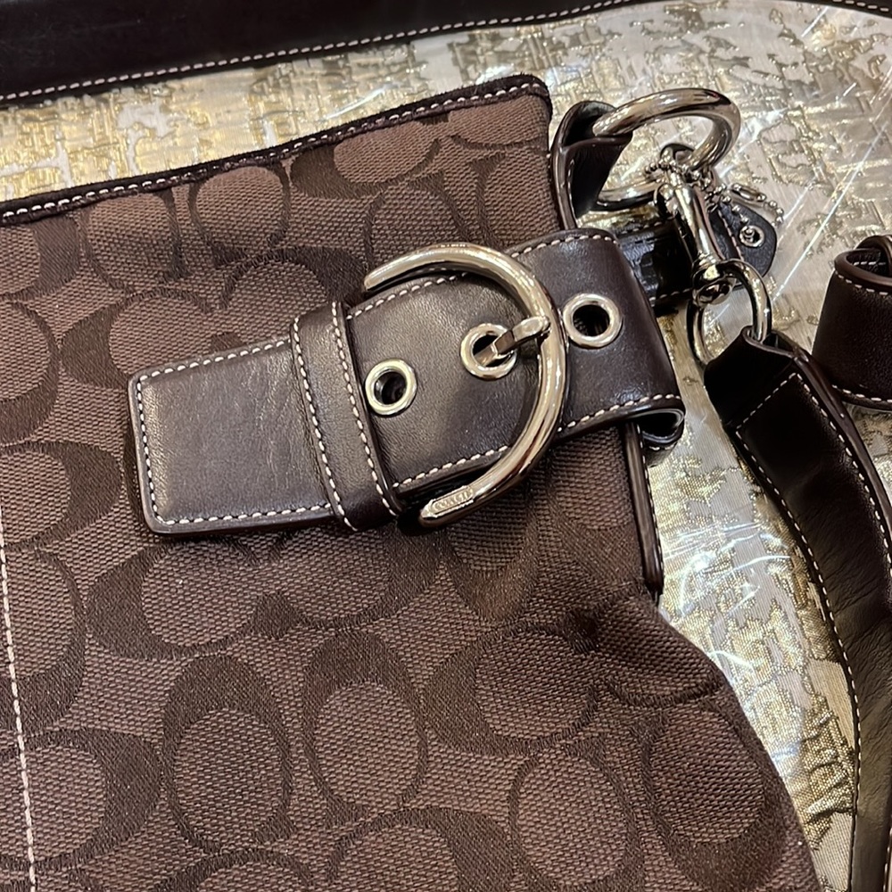 Coach crossbody and wallet bundle authentic W’s Brown - Picture 2 of 15